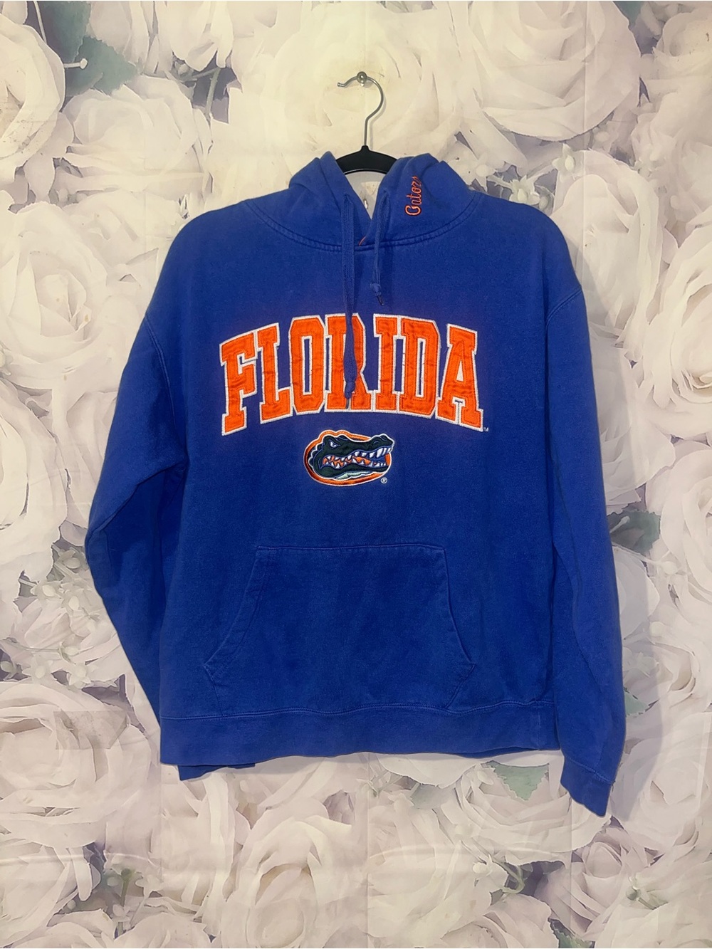 Vintage Florida Gators Pullover Hoodie Stadium Athletics Blue Orange Size Large